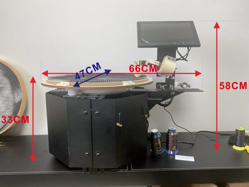 What is the size and weight of this string art machine?